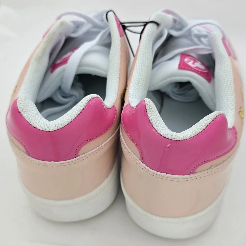 Barbie Retro Floral Sneakers Shoes Pink &‎ White Size 11 Women's 2000s Y2K Style